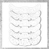 6pcs Waterproof Temporary Tattoo Glitter Makeup Patches Hot Stamping Face Makeup  Disposable Use