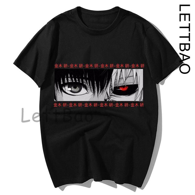 Casual Tops Japan Anime Tokyo Ghoul Funimation Kaneki Ken Cartoon Loose T Shirt Harajuku Punk Cool