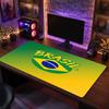 Brazil Football Crest Mouse Pad, Extended Non Slip Rubber Desk Mat for Gaming Office Laptop Fan Gift