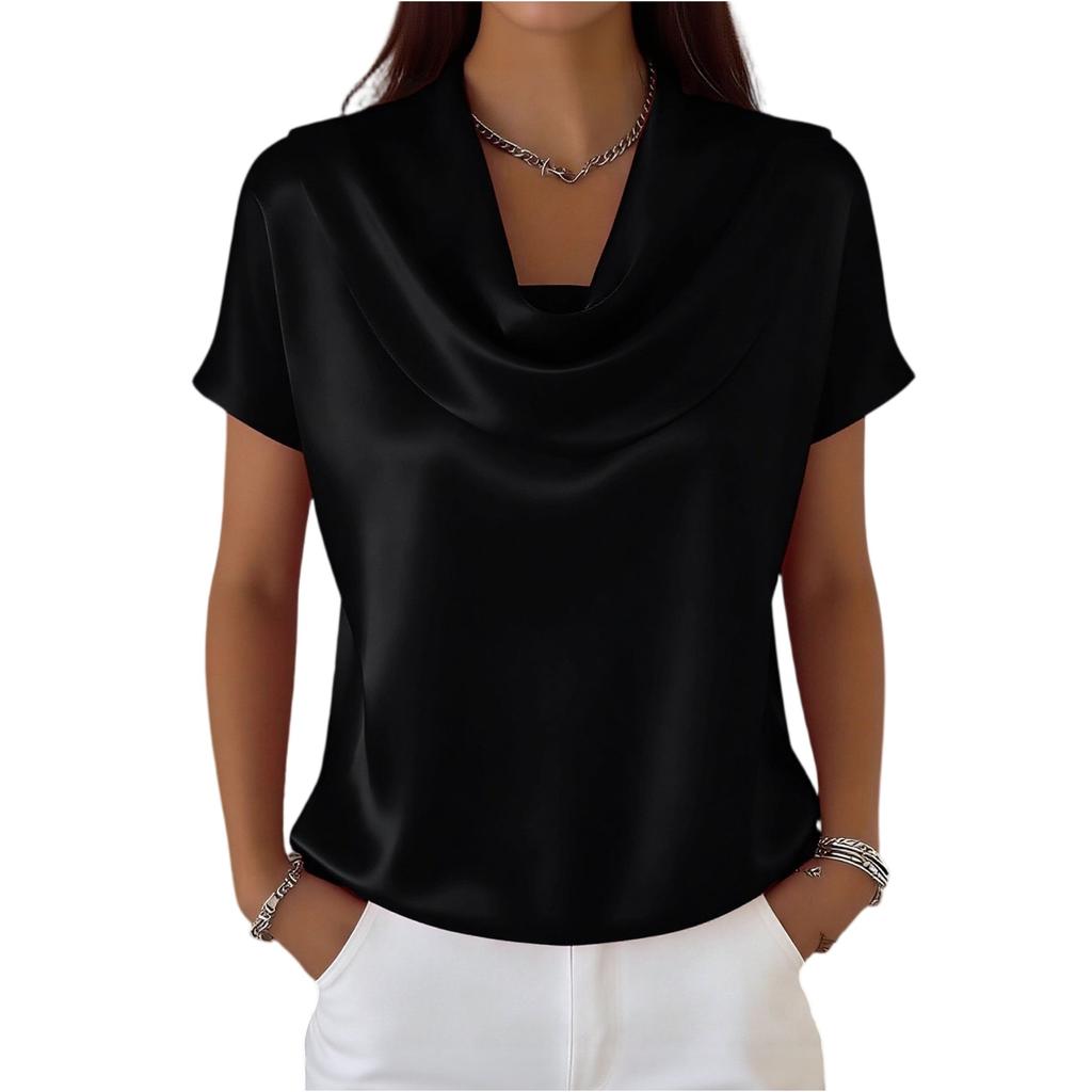 Women's Fashion Casual Color Casual Short-sleeved Top