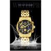 WWOOR Skeleton Watch Trendy Business Men's Watches Waterproof Fashion Quartz Men's Watches