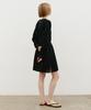 ARTID Round Neck Belted Shirt Dress_Black