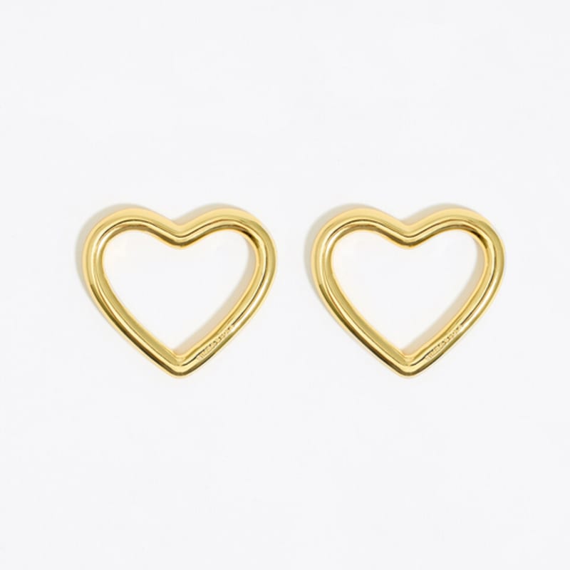 

BIMBA Y LOLA Gold Big Heart Earrings B246AIW011GOF Gold_FREE
