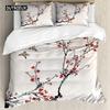 Kirschblüten Tagesdecke Abdeckung Japanischer Kirschbaum Rosa Floral Frühling Vintage Kulturelle Naturlandschaft Schlaf Bettwäsche Paket Damen Mädchen