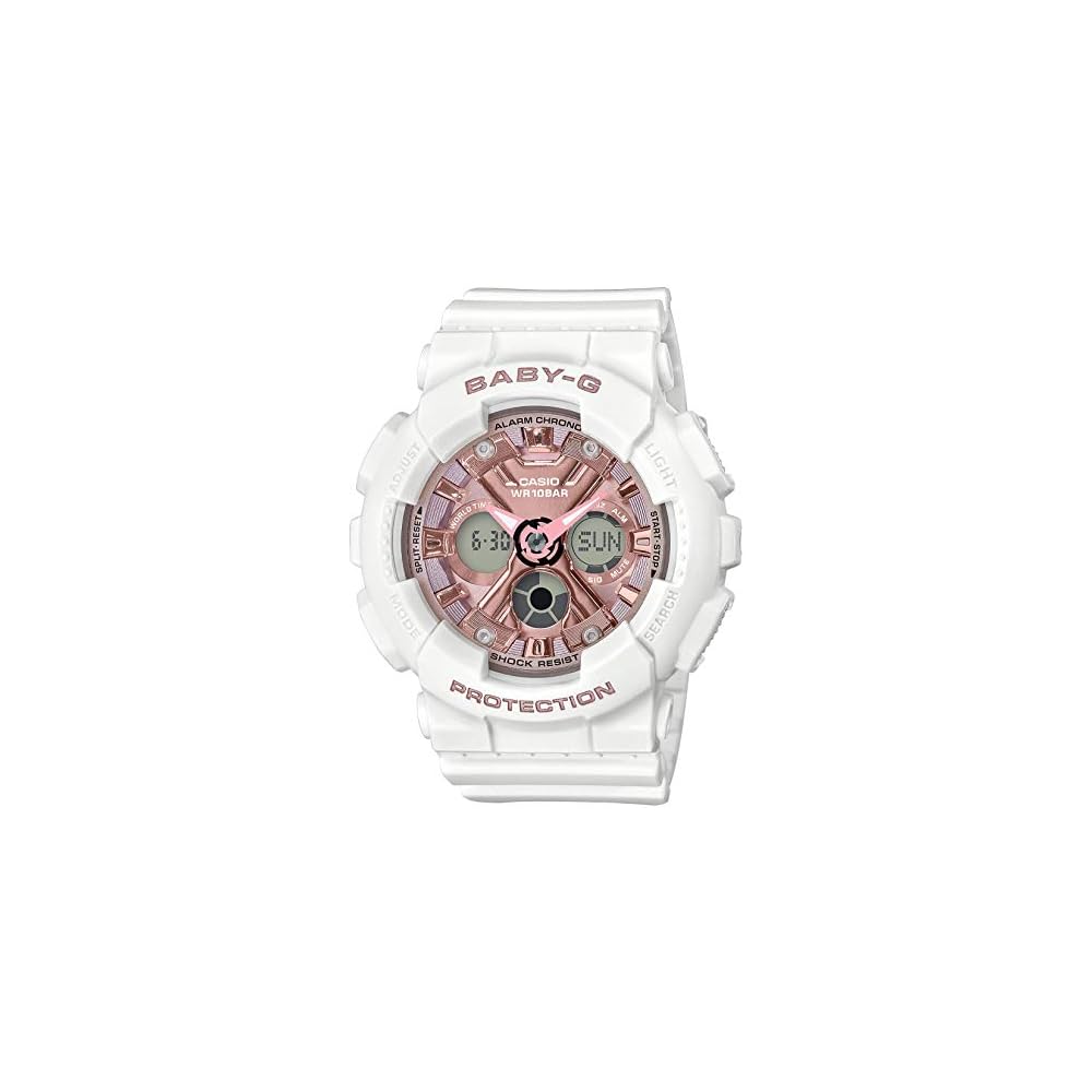 Casio Baby-G BA-130-7A1JF Women s Watch White Analog Digital Waterproof