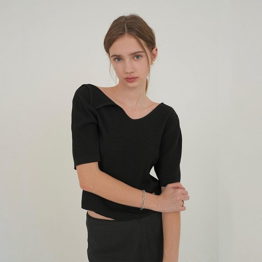 On On Unbalanced Neck Off Shoulder Knit Nek5mp521