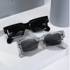 2PACK Square Mens Women Sunglasses European and American Fashion Small Frame Vintage Ins-style Sun Glasses Travelling Driving