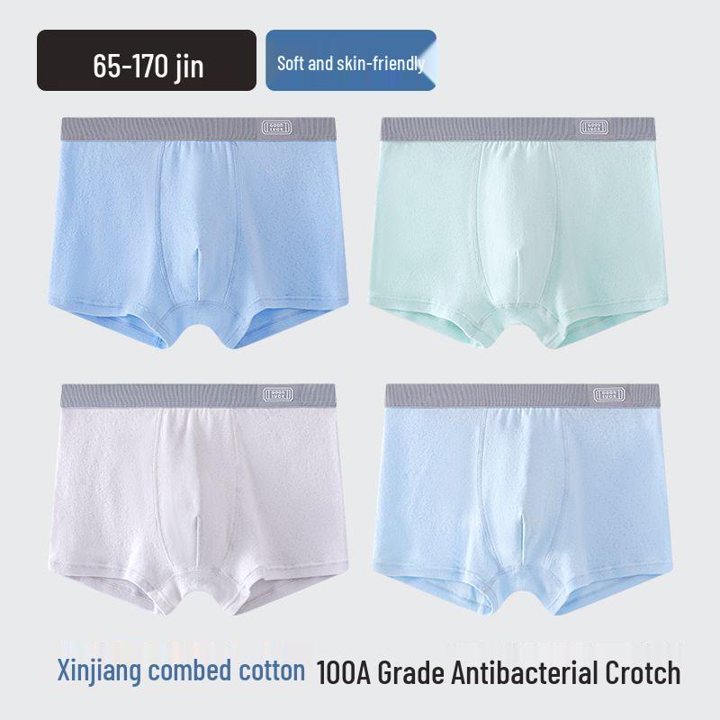 Jin Tong Wang Bavlněné boxerky pro chlapce ve vývojovém stádiu pro teenagery