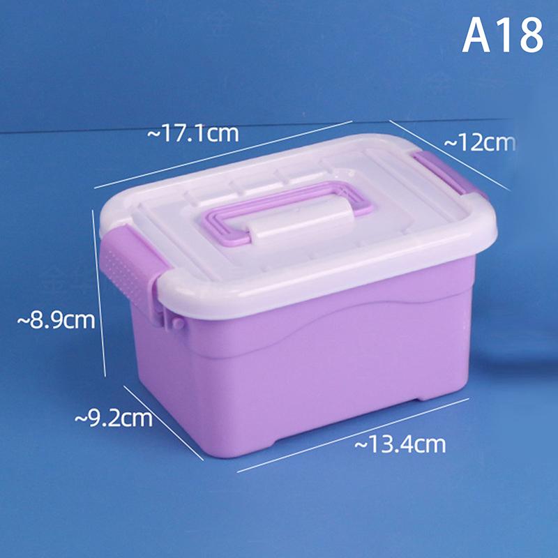 Pp Plastic Storage Box With Lid Portable Kids Toys Student Stationery Jewelry Storage Case Container Cosmetics Sorting Box