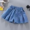 Neue Mädchen Jeansrockhosen Sommer Ausländische Shorts Kinder Faltenhosen Mode Koreanische Version von Kinderkleidung