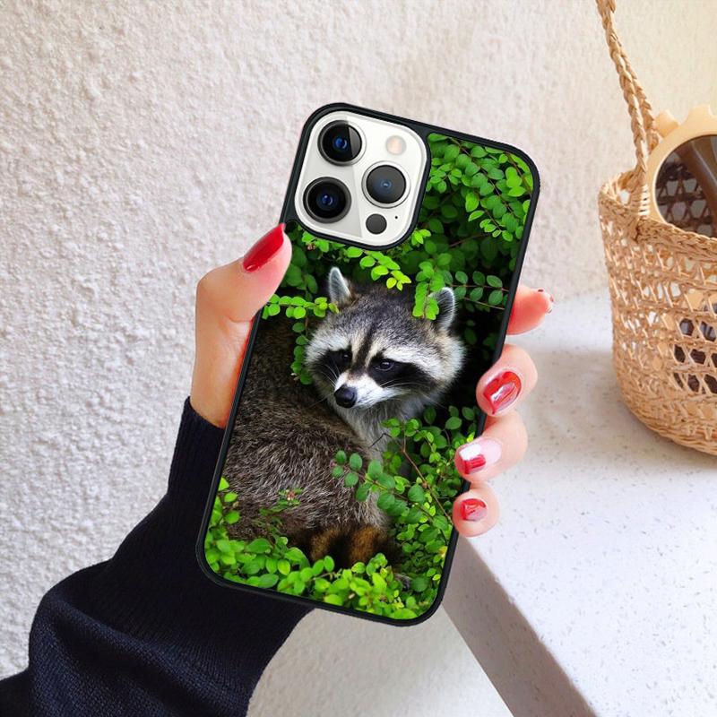 Kawaii Baby Raccoons Racoons Phone Case for iPhone 17 Air 16 Coque 15 14 12 13 PLUS 11 PRO MAX Back Cover Fundas Shell