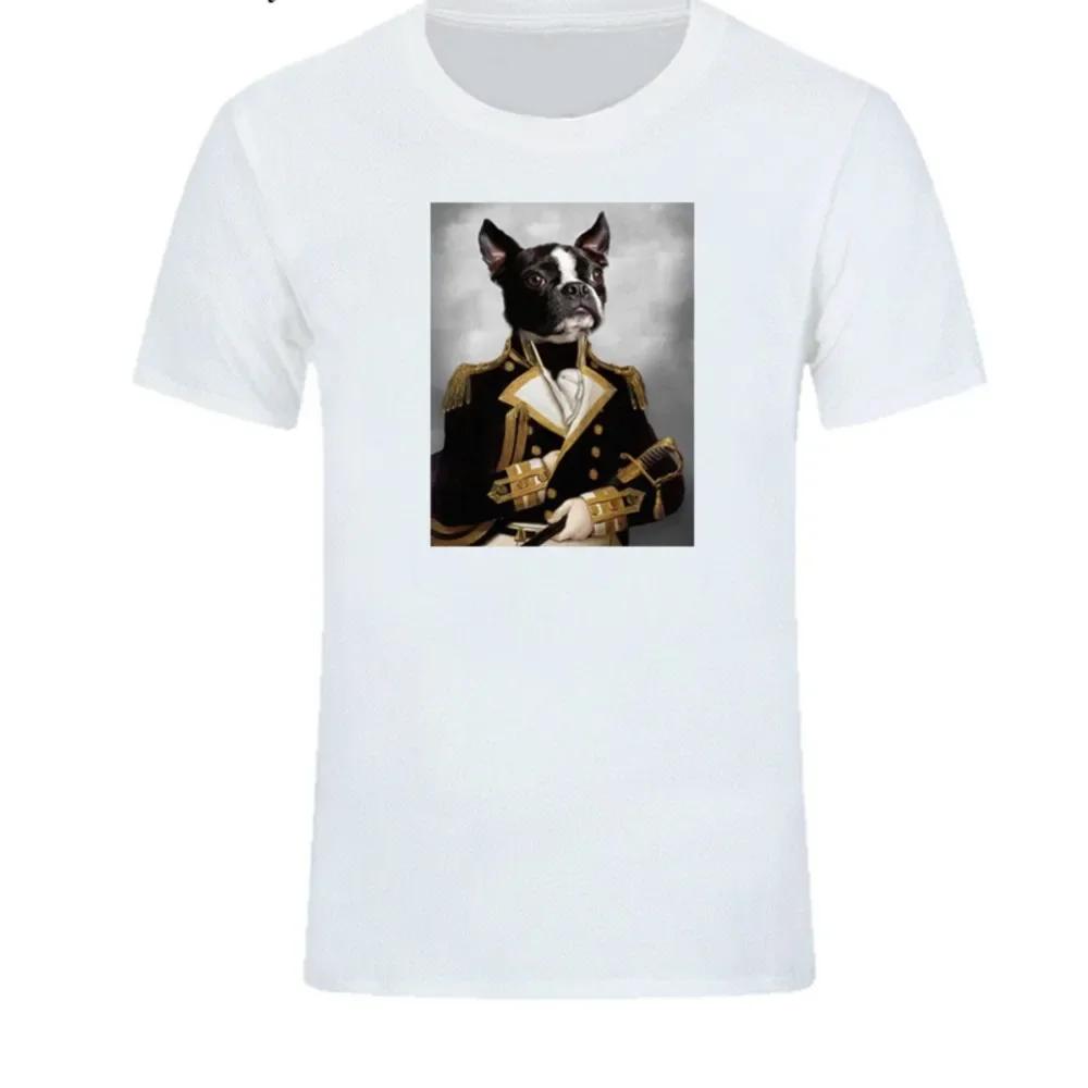 

Fashion Creative Dog Painting Animal Tshirt Birthday Christmas Gift Unisex Women Short Sleeve O Neck Cotton Funny T Shirts Tee S