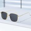 Metal Square Thin Frame Retro Sunglasses Women Men Fashion Sun Glasses Female Eyeglasses Shades gafas