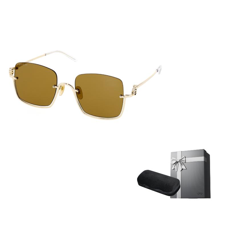 

GUCCI Eyewear Square Frame Sunglasses Women s Gold 54mm золотой
