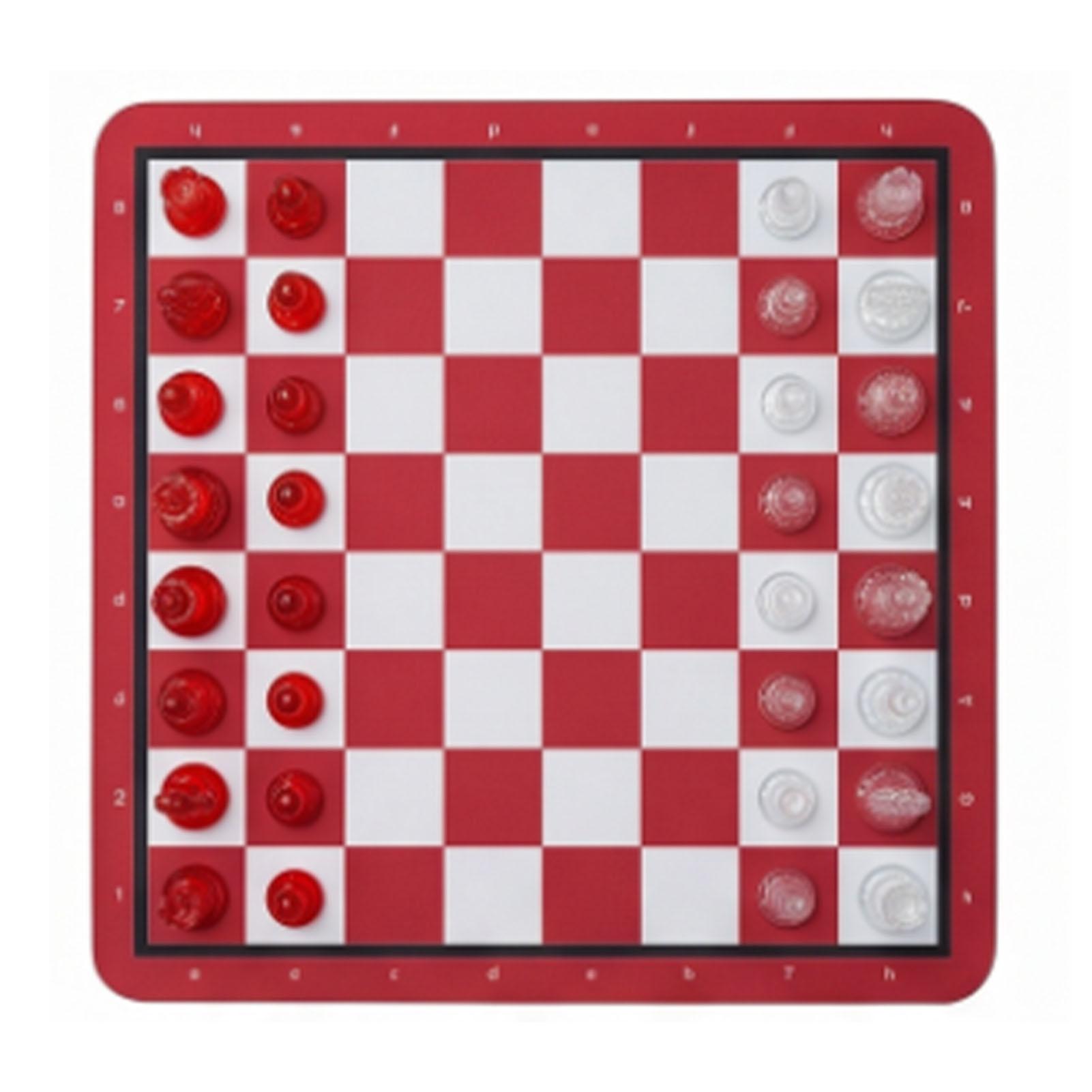 Jeu d'Échecs Éducatif Interactif Résistant à l'Usure Portable Dames Jeu d'Échecs Set