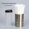 ZISIZ Disposable Plastic Straws
