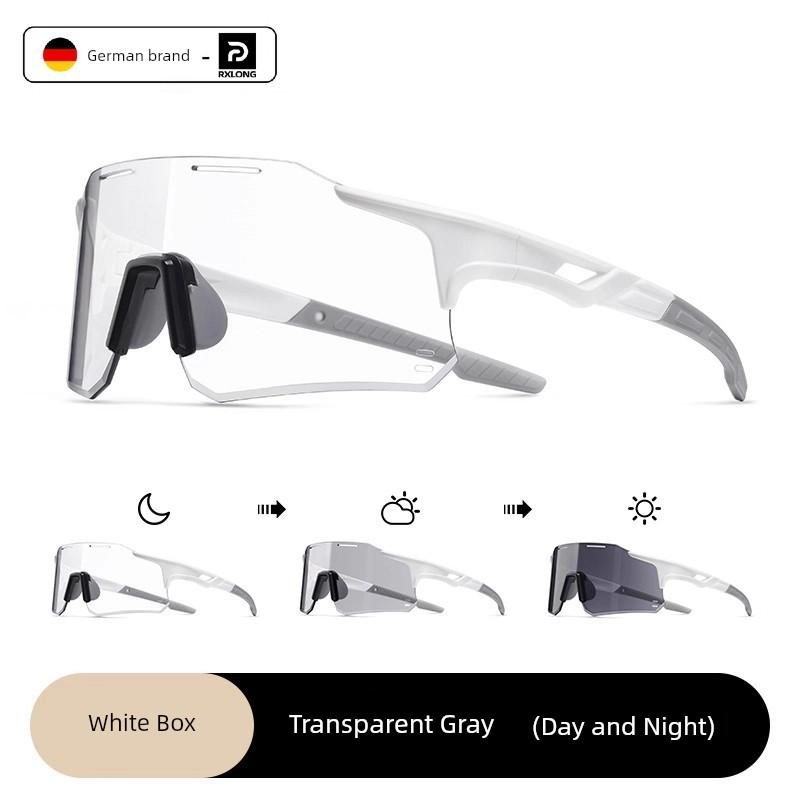 Cycling Goggles for Men and Women, Windproof Glasses for Cycling, Day and Night Color-Changing, Bicycle, Motorcycle, Running Sports Sunglasses
