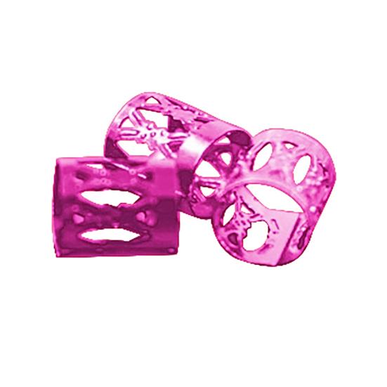 100Pcs Fashion Solid Color Aluminum Women Braiding Hair Rings Clip Decoration