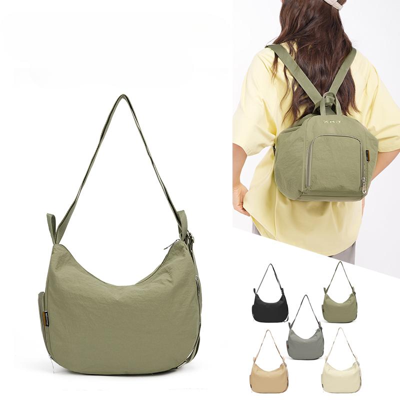 New Crossbody Bags Large Capacity Korean Simplified Shoulder Bag Lightweight Solid Color Dumpling Bag Travel