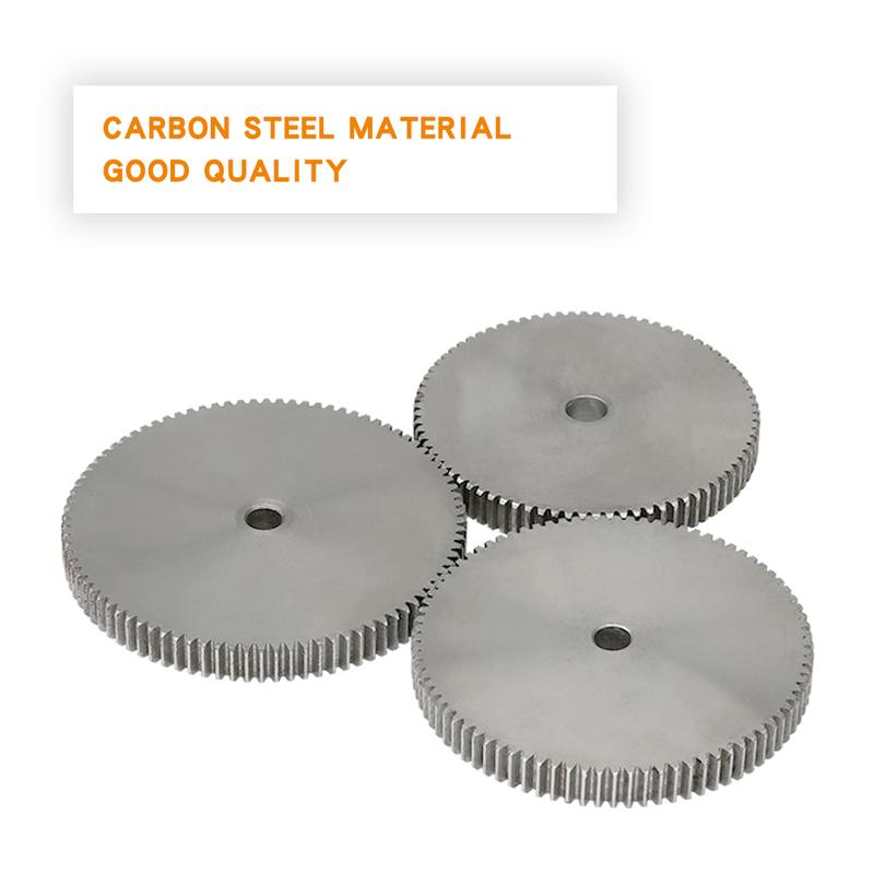 Flat Gear 1M-110/115/116/120/125/130/140/150T SC45# Carbon Steel Soft Teeth Surface Gear Wheel For Transmission Parts