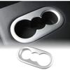 Car Rear Seat Center Water Cup Holder Frame Cover for Porsche Cayenne 2018 2019 2020 2021 2022 2023 Auto Interior Decorative