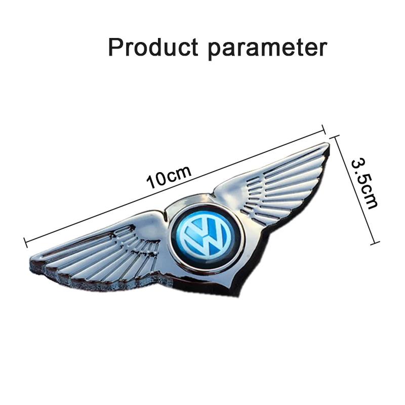 ear1 Car Body Styling Accessories Grille Emblem Metal Wing Sticker for Volkswagen VW Passat Polo Golf Jetta Beetle Tiguan Touran MK6