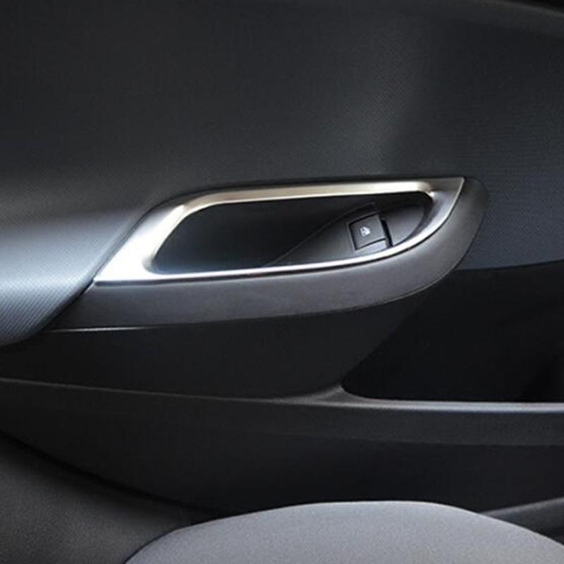 For Chevrolet Cruze Sedan 2017 2018    Door Armrest Window Glass Lift Switch Button Panel Cover Trim Frame 4pcs