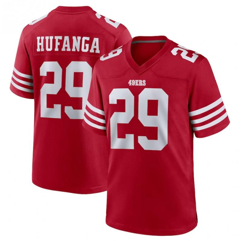 San Francisco 49ers NFL Football Jersey Mens Short Sleeve Embroidered Team Apparel White Red Black