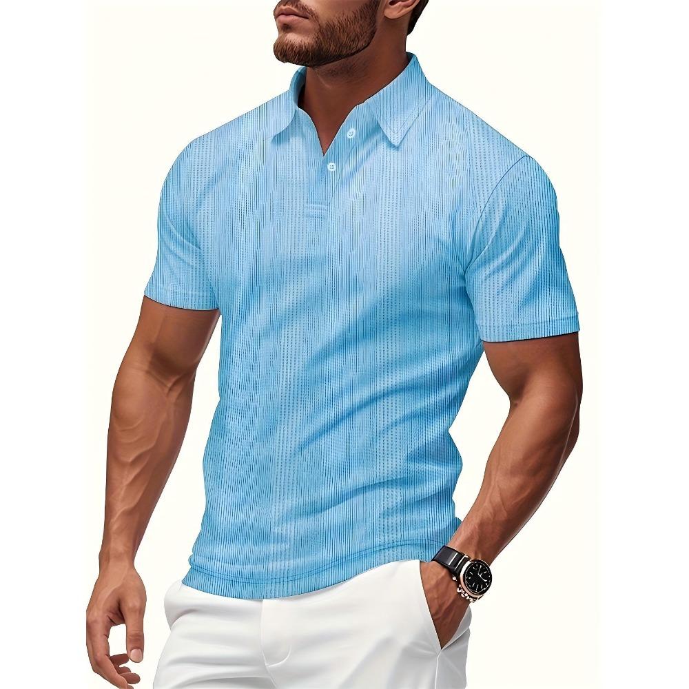 Summer New European and American Men's Short Sleeved Polo Shirt with a Collared T-shirt Top That Is Versatile