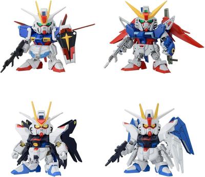 BANDAI SPIRITS SD Gundam BB Senshi Mobile Suit Gundam SEED Fateful Showdown Plastic Model Kit C.E. Set, Color-Coded