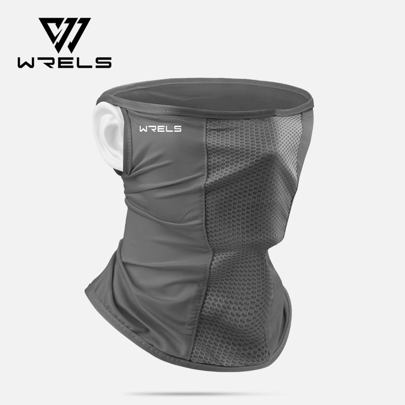 WRELS Ice Silk Sunscreen Mask Summer Sun Protection Breathable UV Resistant Windproof Uv Mask for Cycling Hiking Outdoor Sports