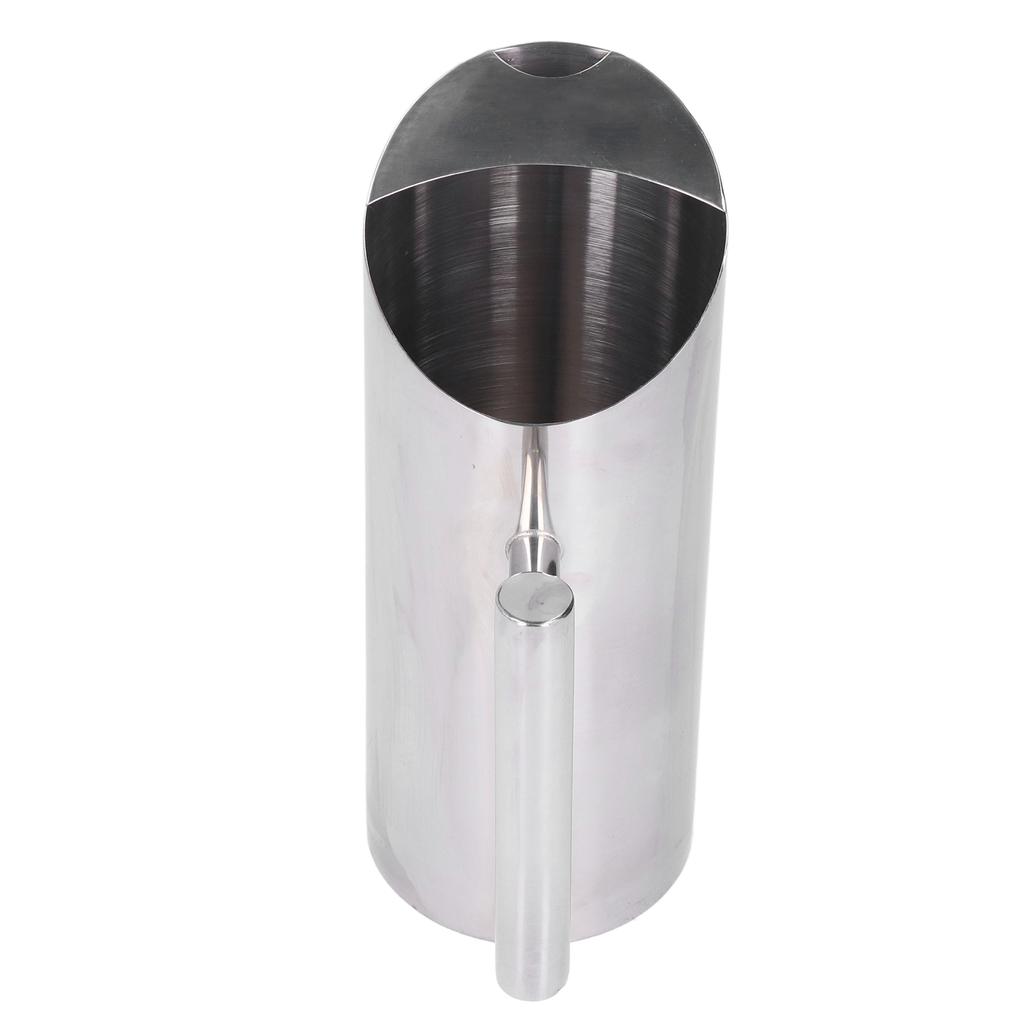 Stainless Steel Water Tie Pot Cold Drinking Pitcher with Ergonomic Handle for Home Restaurant Cafe 1L   33.8oz