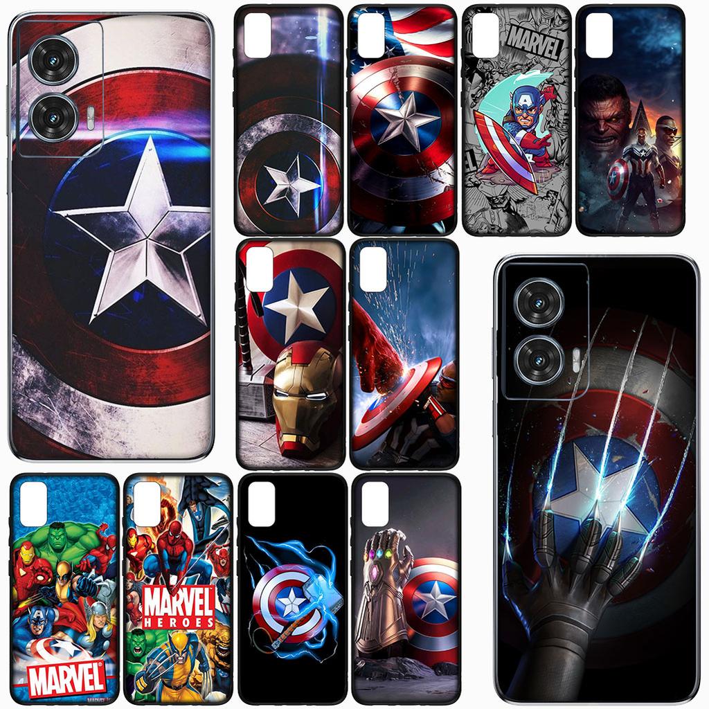 Cover for Samsung Galaxy S25 S24 S23 Fe Ultra Plus S7 Edge A05 A06 A16 A15 A35 Phone Case Captain America Marvel Shield