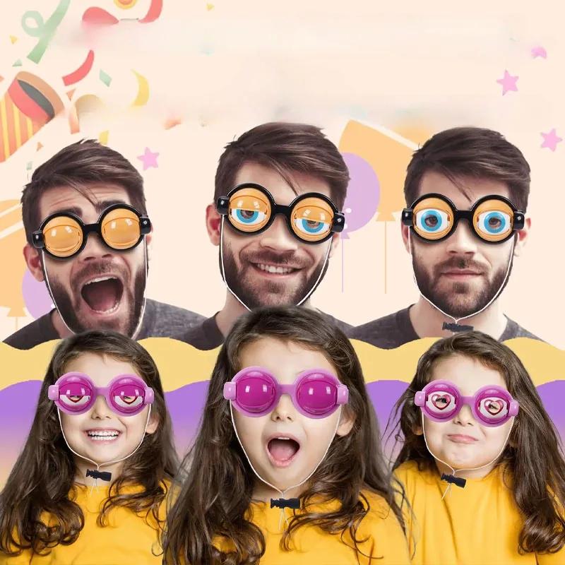 1-10PCS Halloween Silly Crazy Eyes Glasses for Kids Novelty Prank Costume Party Prop Toy Fun Design Perfect Decor Gift Accessory