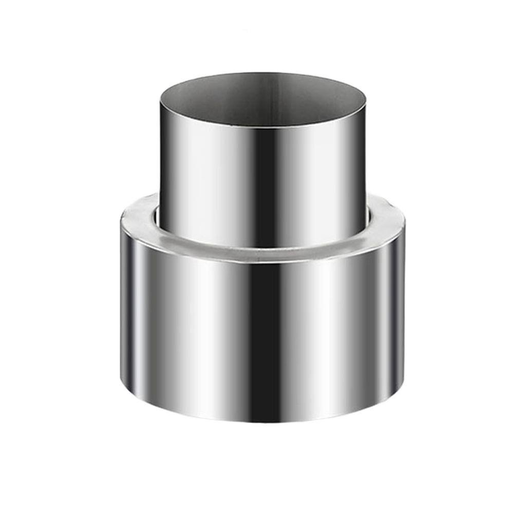 Schornsteinrohr-Reduzierstück Edelstahl Ofenrohr-Komponente zur Durchmesserreduzierung von 120 mm auf 50 mm in Lüftungssystemen