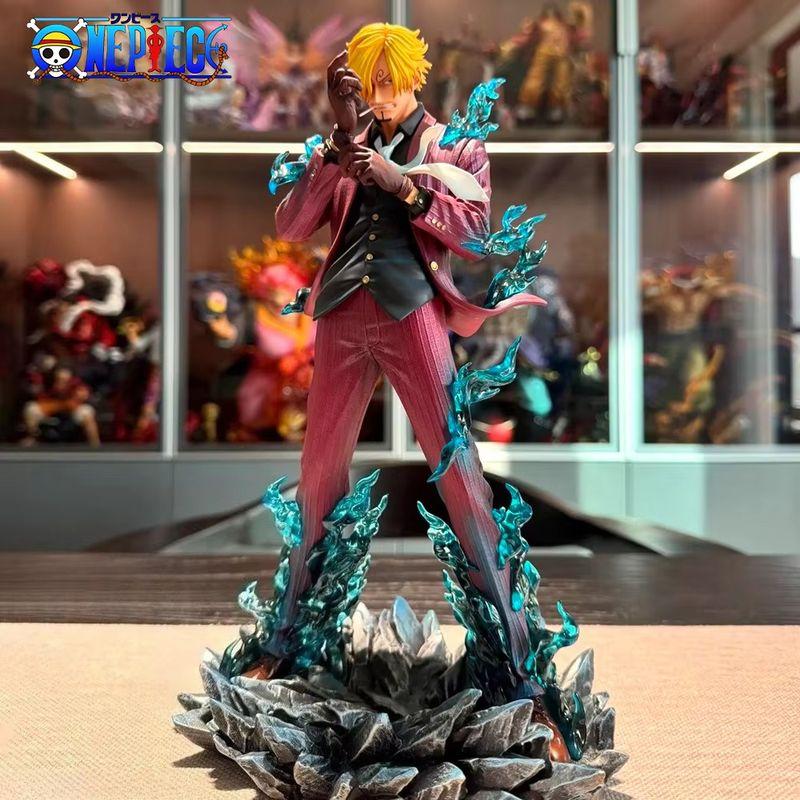 25Cm/9.84In Anime One Piece Figure Sanji Action Figures Pvc Statue Desktop Collection Model Ornament Toys Gifts