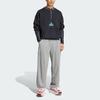 adidas Equipment Series Originals Ss25 Reflect Fashion Simple Cuffed Long Pants Knitted Sports Pants Men Bottoms Medium-Gray JP0355