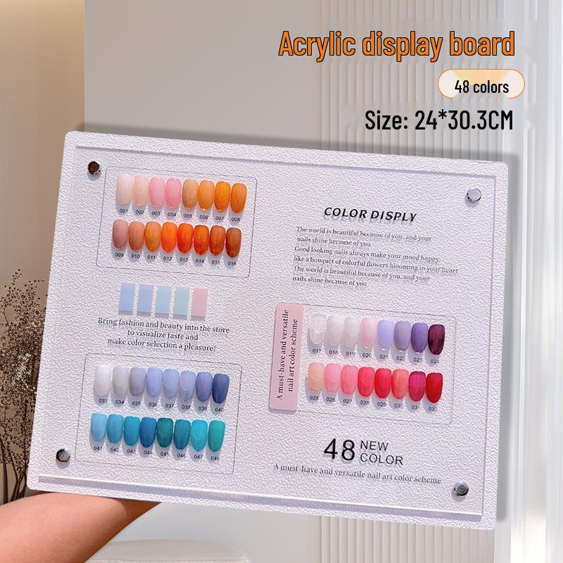 

Высококачественная двухслойная акриловая демонстрационная доска для дизайна ногтей: 120, 168, 240 цветов