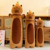Topped Orange Long Strip Capybara Plush Toy Cute Doll Girl Kid Gift Birthday