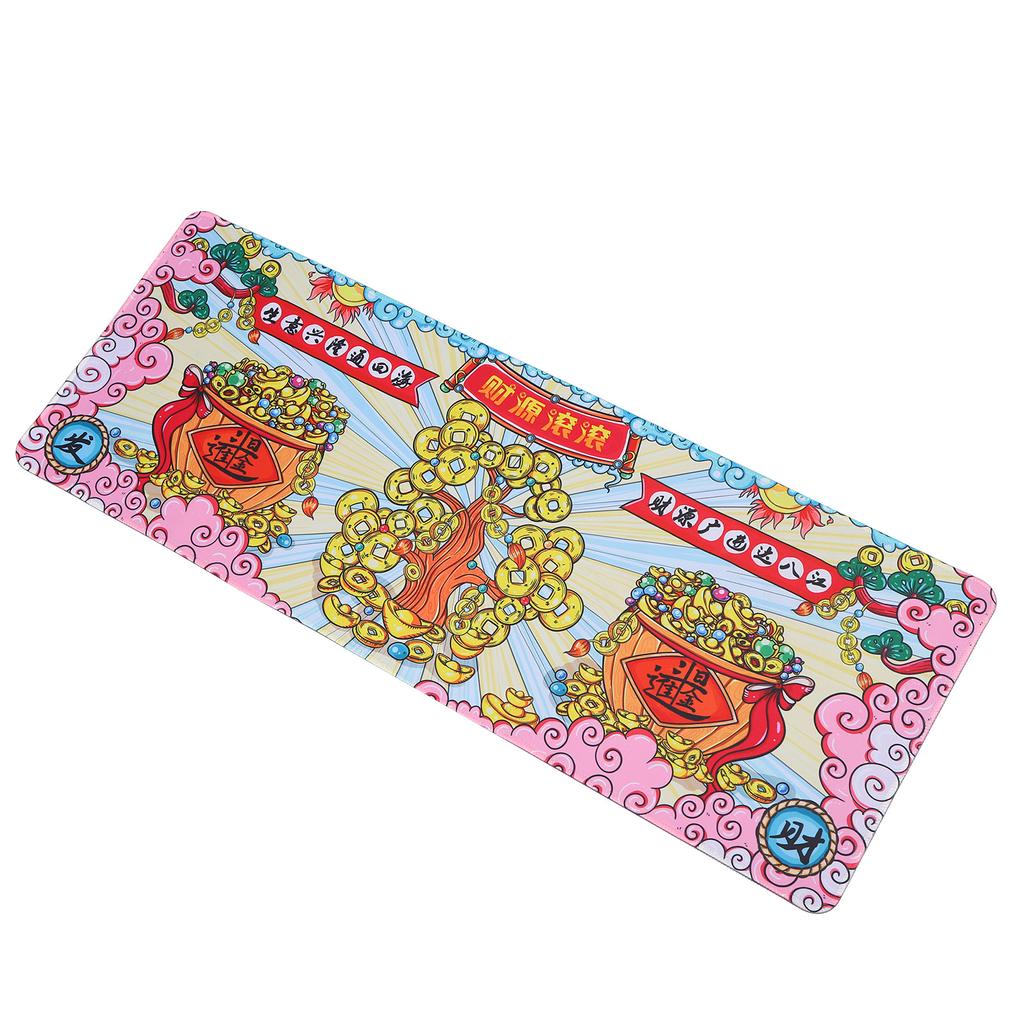 Großes Mauspad Gummi Gaming-Mauspad Waschbare Tastatur Schreibtischunterlage für Büro Zuhause 300 x 800 x 3mm Geldscheine