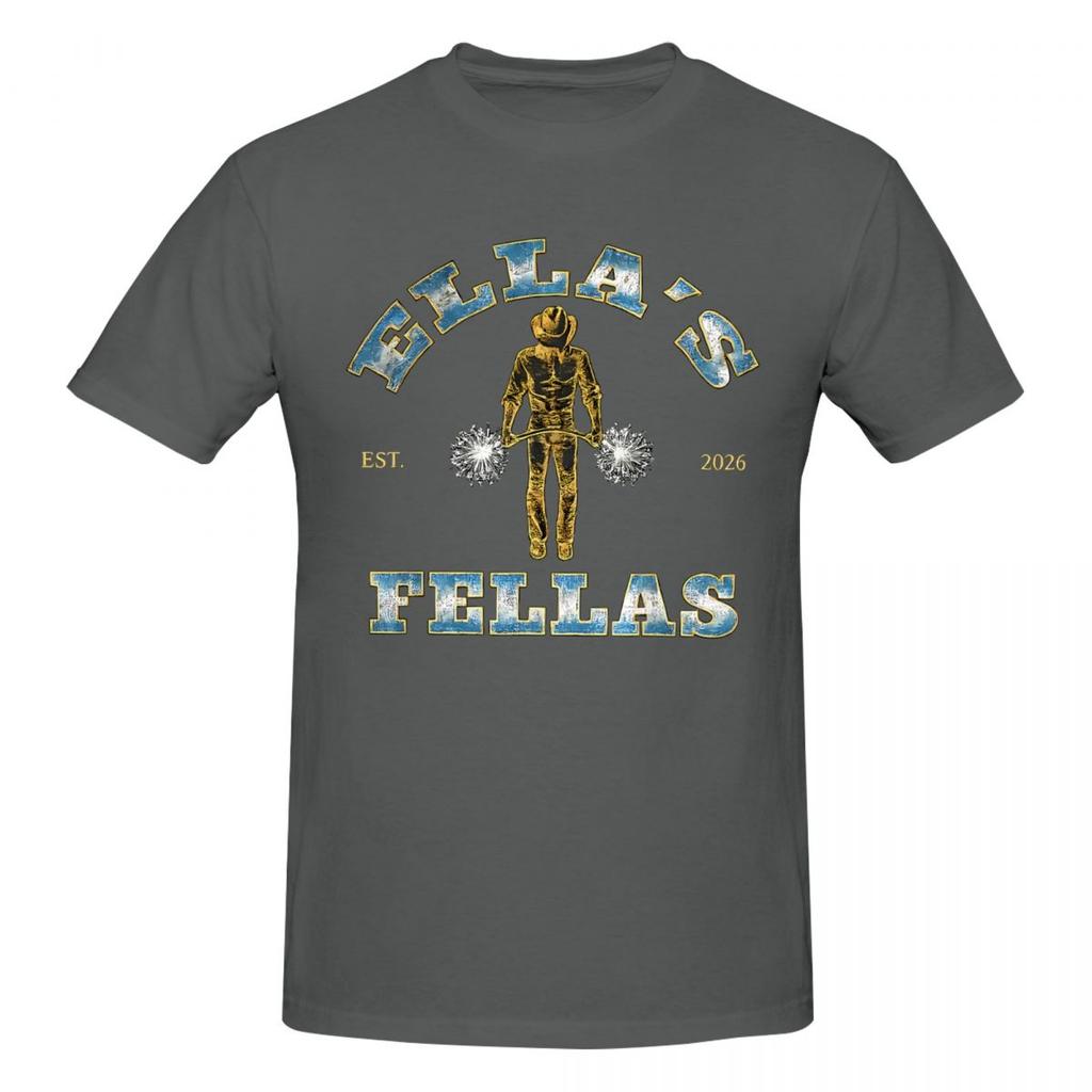 Unisex Ella Langley Ellas Fellas Tolles T-Shirt Streetwear Rundhals Baumwoll-T-Shirt Unisex