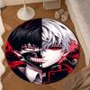 Tokyo Anime Artwork Round Rug for Livingroom,Bedroom, Palyroom, Chair Rug, Area Rug, Circle Carpet, Large Size Fan Christmas Gift