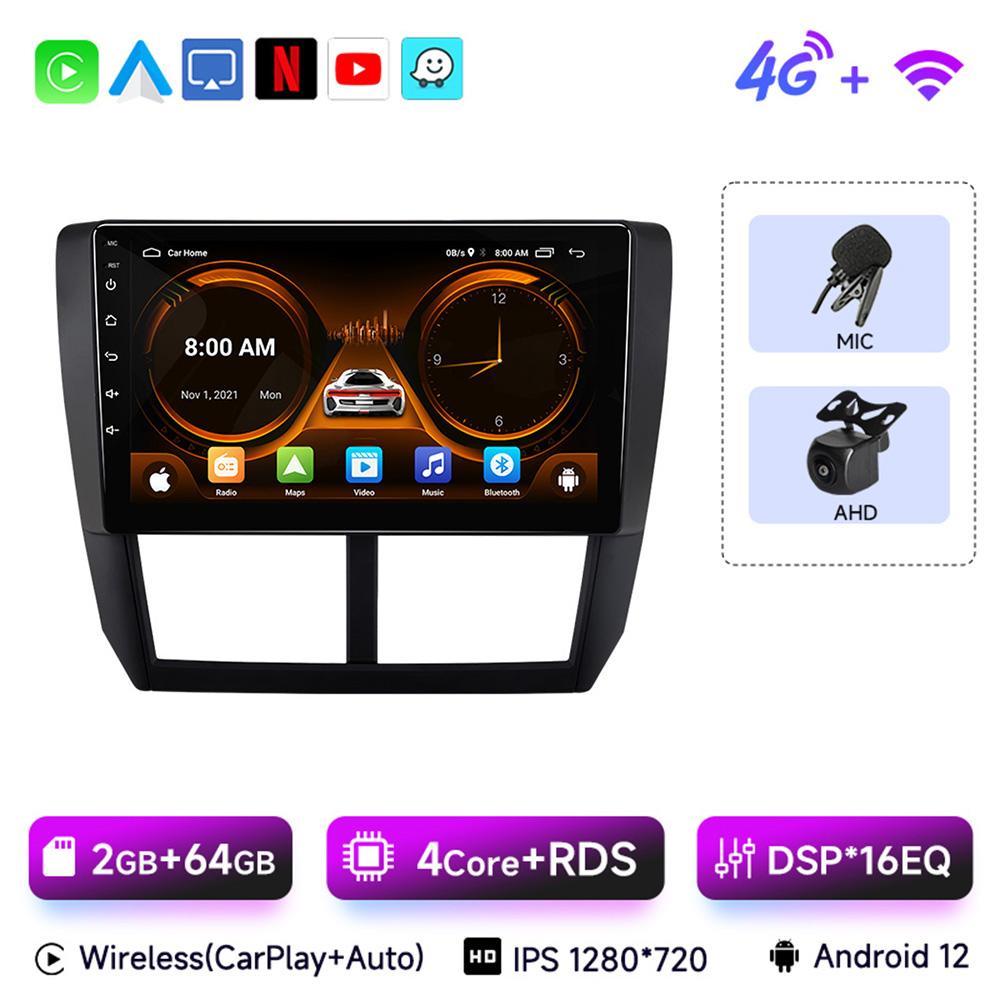 JIUYIN Android 13 Carplay Car Radio For Subaru Forester 3 SH 2007-2013 For Impreza GH GE 2 Din Multimedia Player 2 Din Head Unit
