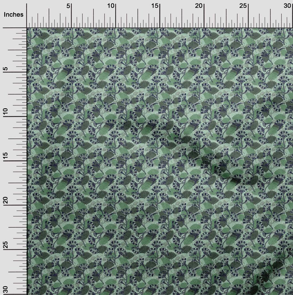 oneOone Cotton Flex Green Fabric Batik Diy Clothing Quilting Fabric Print Fabric By Yard 40 Inch
