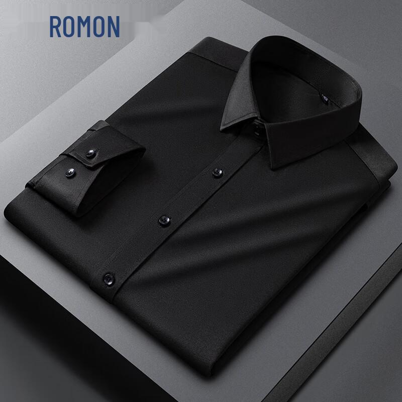 

ROMON Мужская высокоэластичная рубашка с длинным рукавом в стиле business casual 40