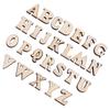 200pcs Unpainted Wooden Letters Brown DIY Decorations Wood Handmade DIY Wooden Alphabet  DIY Crafts