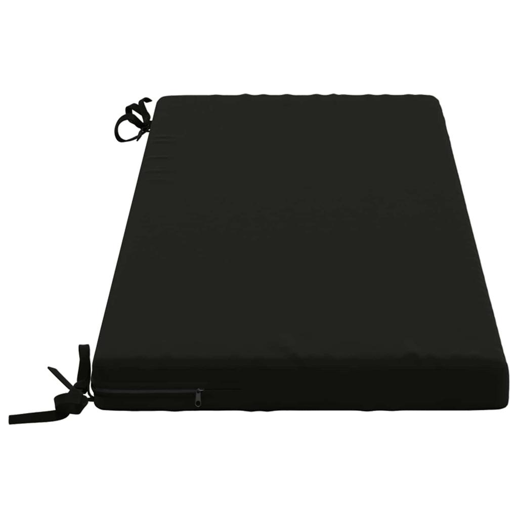 2 piece bench cushion SOEST 2 pcs. 100percent Polyester Black