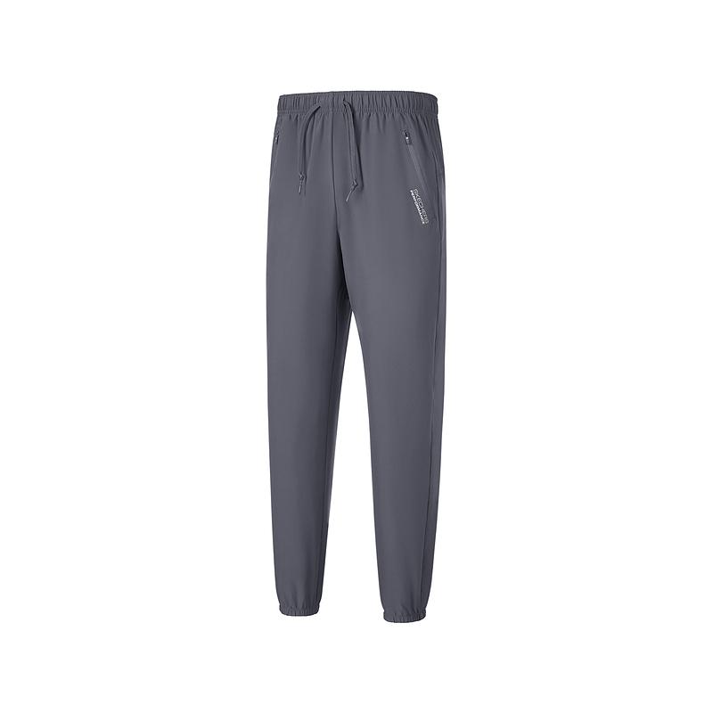 Skechers Fashionable Comfortable Soft Skin-Friendly Quick-Drying Casual Pants Men bottoms Charcoal-Gray P225M066-000G XL