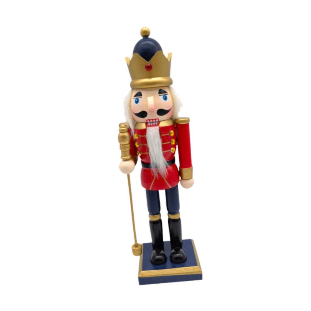 Nutcracker Ornament DIY Craft Xmas Statue for Centerpiece Garden Desktop