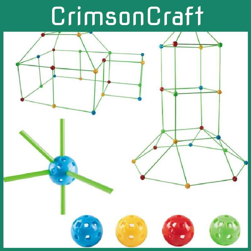 Your Own Build Den Set Diy Kids Fort Construction Building Toy Interaction Play